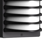 Laurce Nordic LED udendørs væglampe, sort aluminium, OSRAM-chip