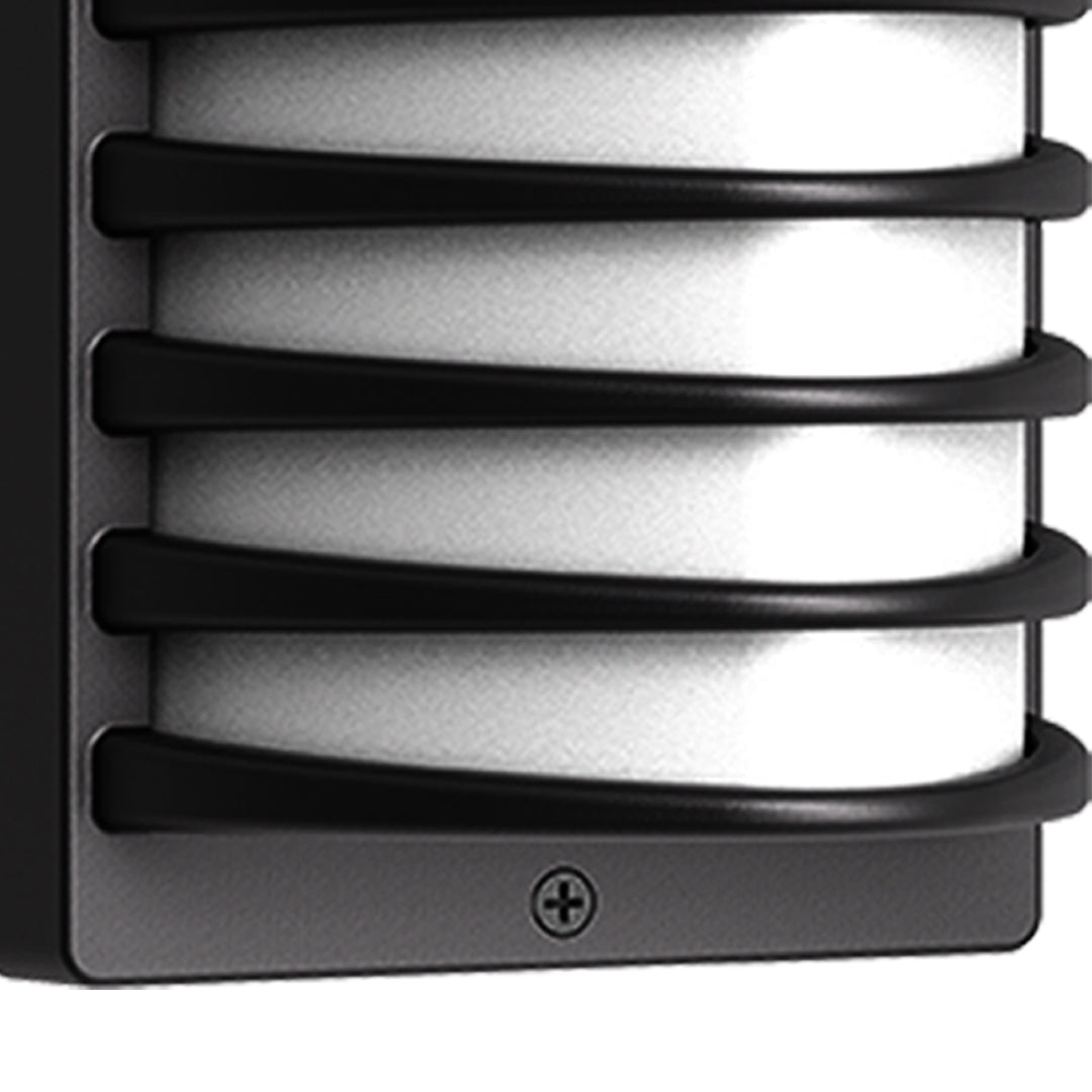 Laurce Nordic LED udendørs væglampe, sort aluminium, OSRAM-chip