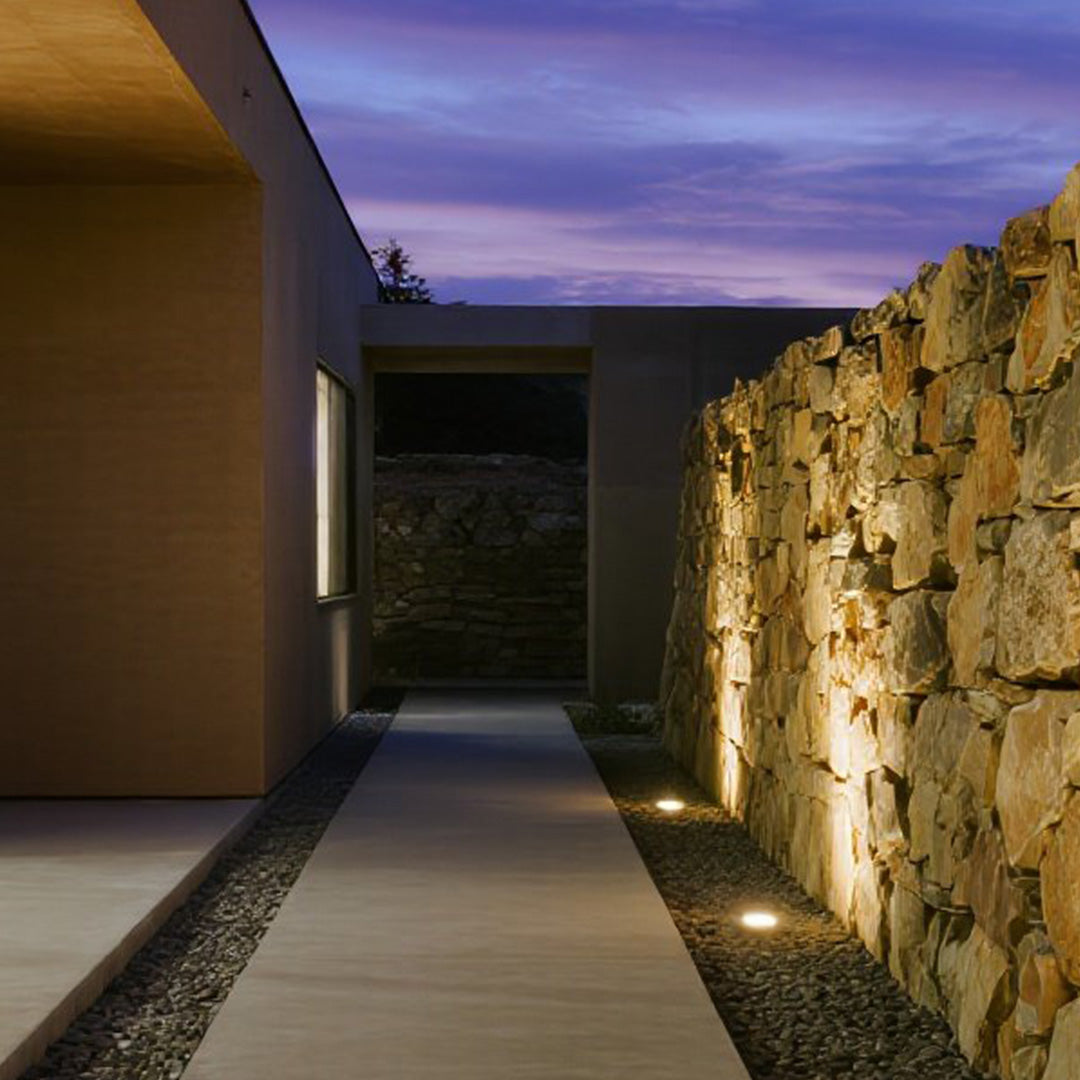 LED aluminium jordspot, minimalistisk uplighting-design