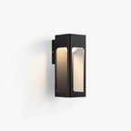 Luz de Parede Geométrica em Metal Solith Preta, IP65 à Prova de Água para Exterior