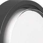 Applique murale Greory ronde ou ovale, LED minimaliste pour espaces extérieurs  