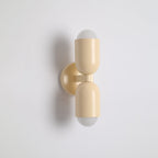 Double-Headed Wall Light, Colorful Painted Metal Shades, E26 LED Included