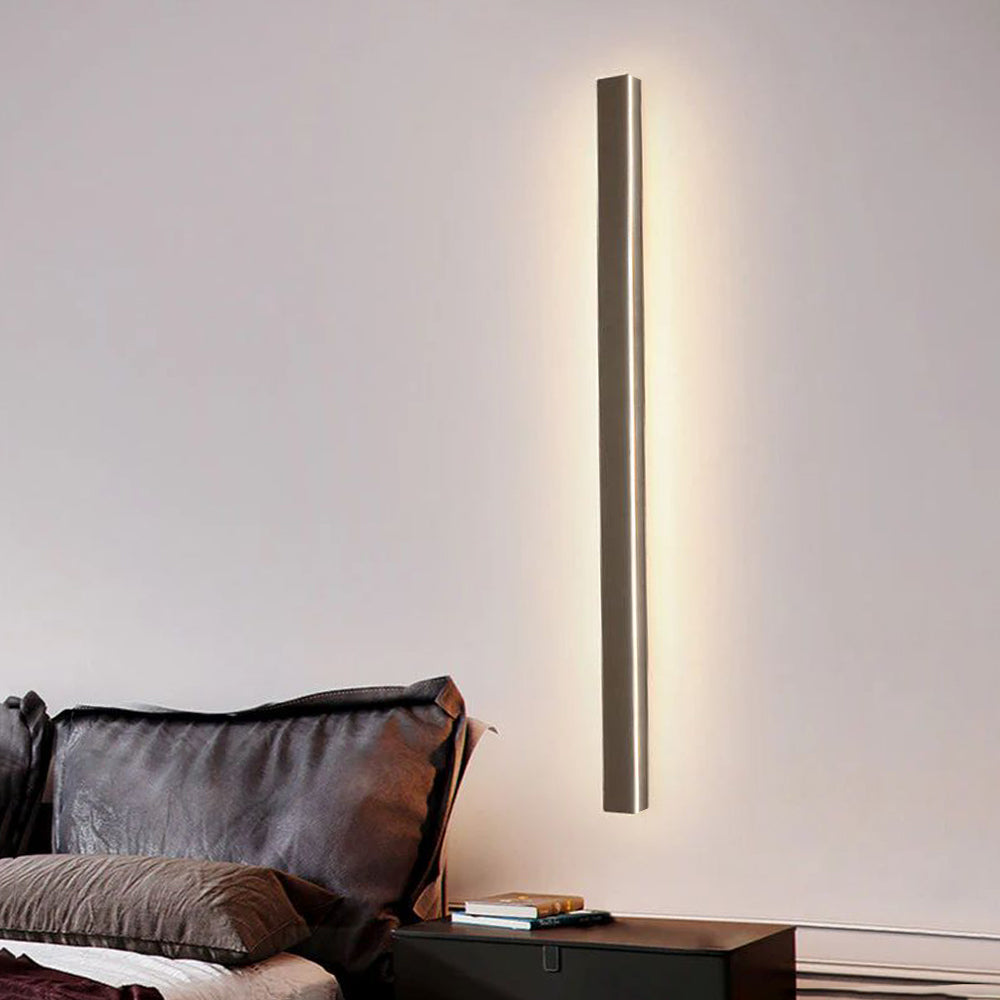 Minimalistisk metal udendørs væglampe med LED-stribe, Arisha design