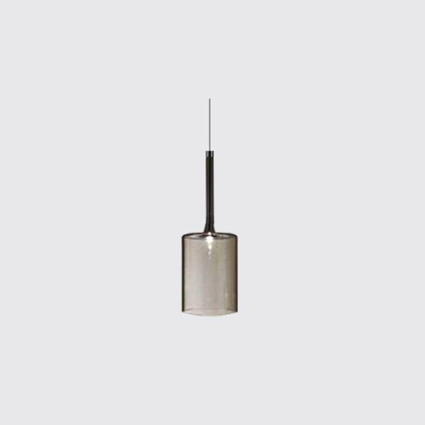 Minimalist Glass Pendant Light, Clear Red Orange or Grey, 3 Sizes, G4 Base