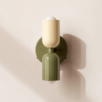Cylinder LED væglampe, to-lyset jernarmatur, minimalistisk design