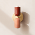 Cylinder LED væglampe, to-lyset jernarmatur, minimalistisk design