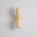 Metall sylinder vegglampe, dobbel LED med varm glød, moderne slankt design