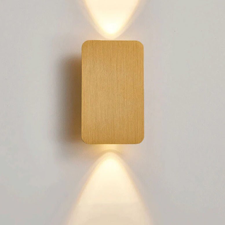 Aplique de Parede, Design Retangular em Vidro, Estilo Nórdico Minimalista