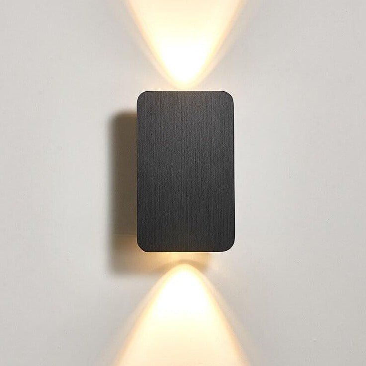 Aplique de Parede, Design Retangular em Vidro, Estilo Nórdico Minimalista