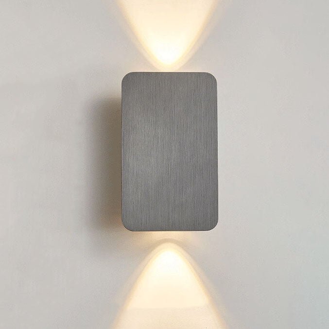 Aplique de Parede, Design Retangular em Vidro, Estilo Nórdico Minimalista