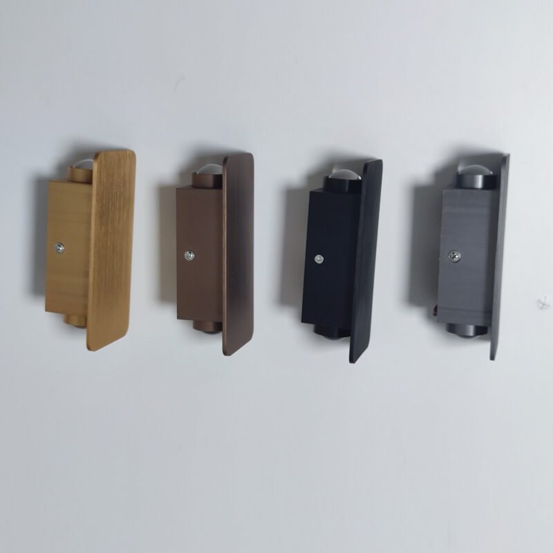 Aplique de Parede, Design Retangular em Vidro, Estilo Nórdico Minimalista