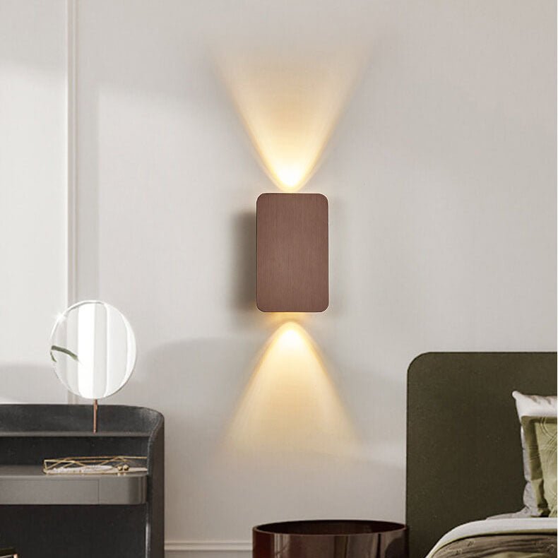 Aplique de Parede, Design Retangular em Vidro, Estilo Nórdico Minimalista