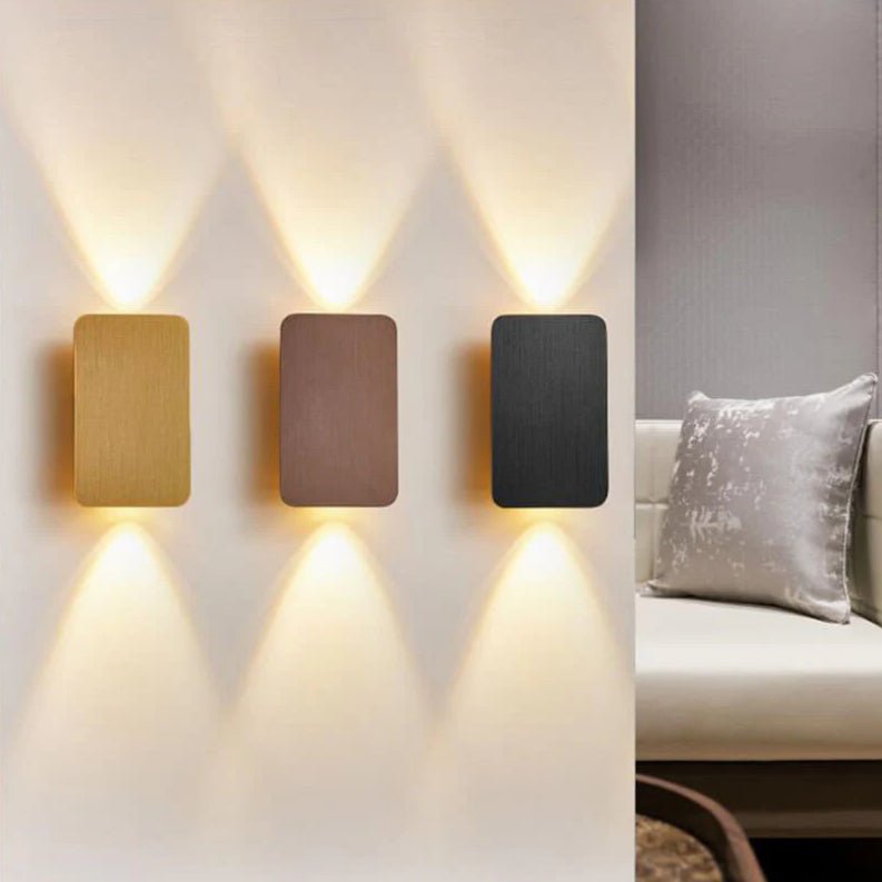 Aplique de Parede, Design Retangular em Vidro, Estilo Nórdico Minimalista