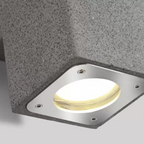 Applique murale extérieure minimaliste en ciment, applique LED carrée