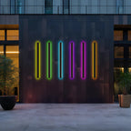 Linear Metal Outdoor Wall Light With Acrylic Diffuser, Black