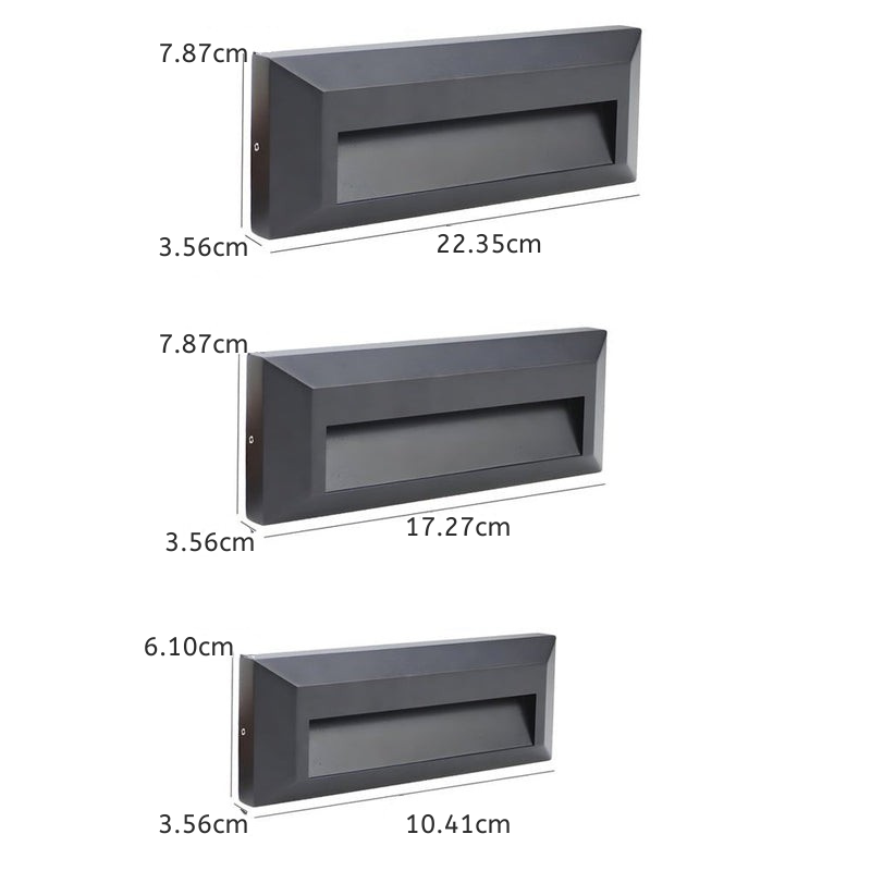 Aluminum Outdoor Step Lights, Wall-Mounted LED Downlight, IP65
