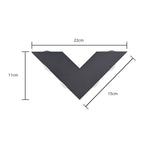 Washer-Style Aluminum Wall Light, V-Shaped Warm LED Beam, IP65 Rated