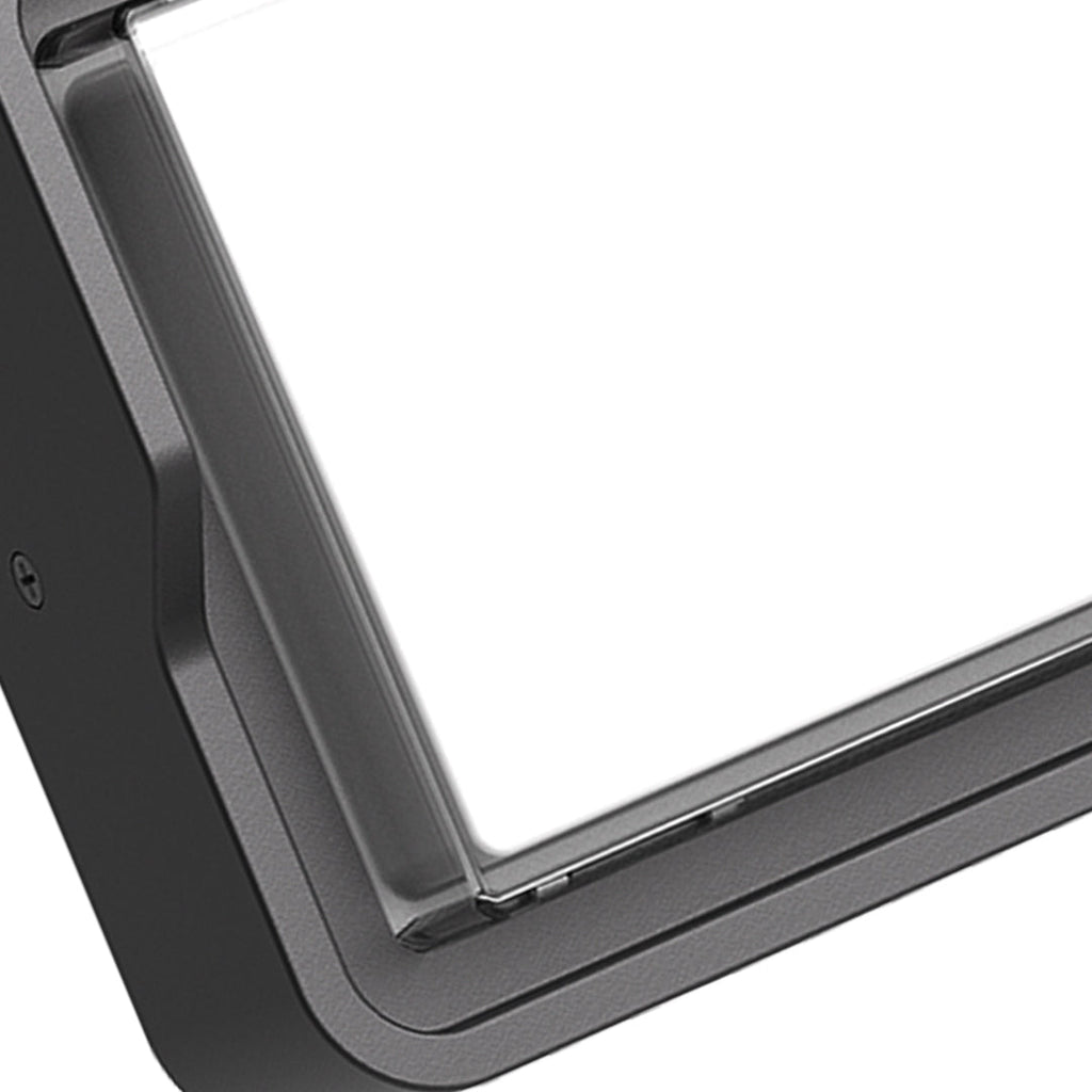 Applique murale LED Stan, aluminium noir flash carré pour l’extérieur  