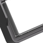 Applique murale LED Stan, aluminium noir flash carré pour l’extérieur  