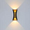 Curved Metal Outdoor Wall-Mounted LED Light Fixture