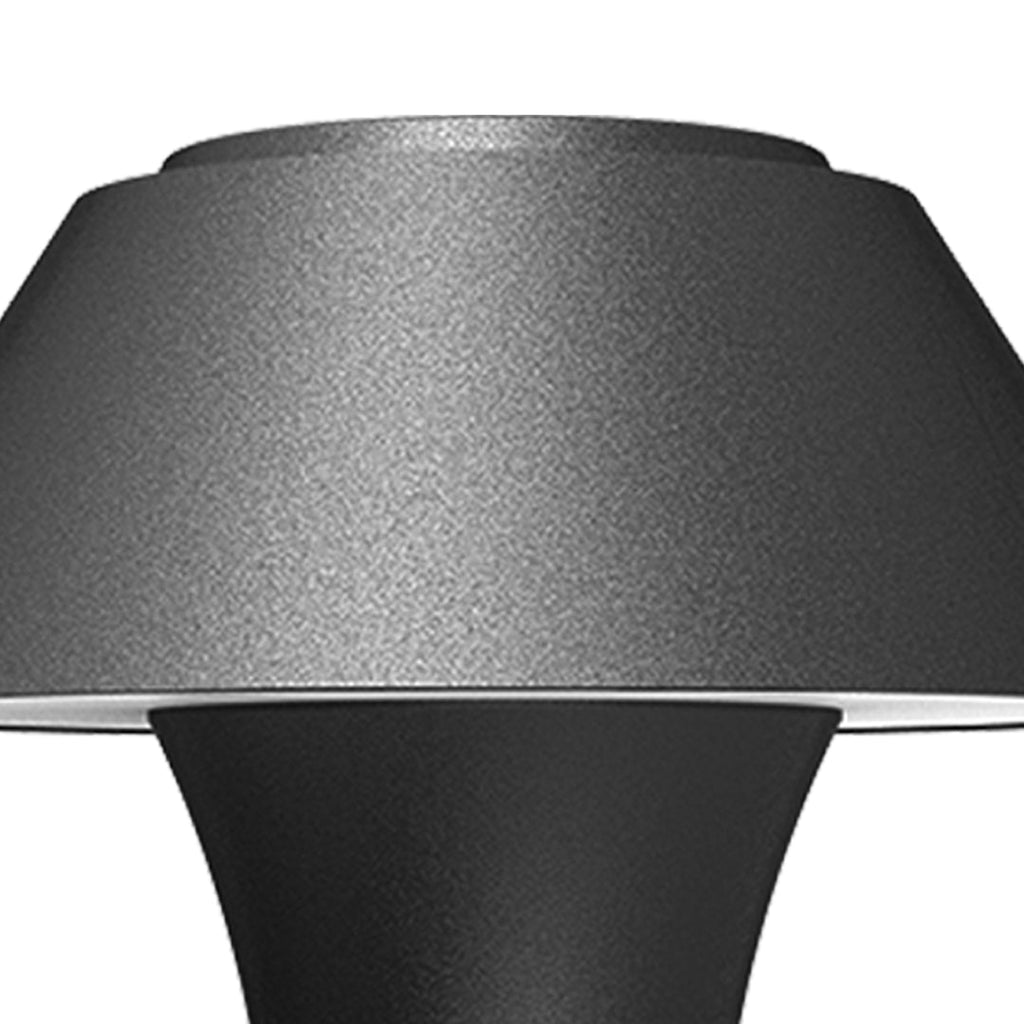 Nordic Cone Shade Aluminium Udendørs Væglampe i Flash Sort