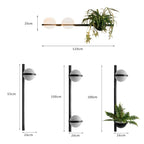 Flowerpot-Shaped Outdoor Wall Light, Modern Steel LED Sconce