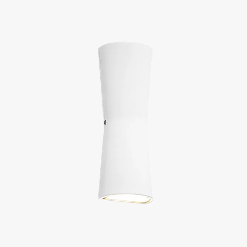 Laxor Torch-Shaped LED Wall Light, Waterproof Metal Design, Black/White