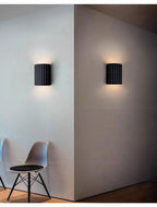 Sculptural Resin Wall Lamp With Warm LED Glow, Nordic Style