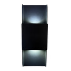 Aluminum Outdoor Wall Lamp, Warm-White COB LED, Glass Shade, 4 Finishes