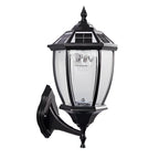 Solar Outdoor Post Light, Vintage Aluminum Fence Lighting With LED