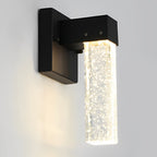 Applique murale LED Veda à bulles de cristal pour espaces extérieurs