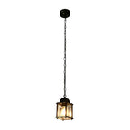 Compact Outdoor Chandelier With Die-Cast Aluminum Frame And Glass Shade