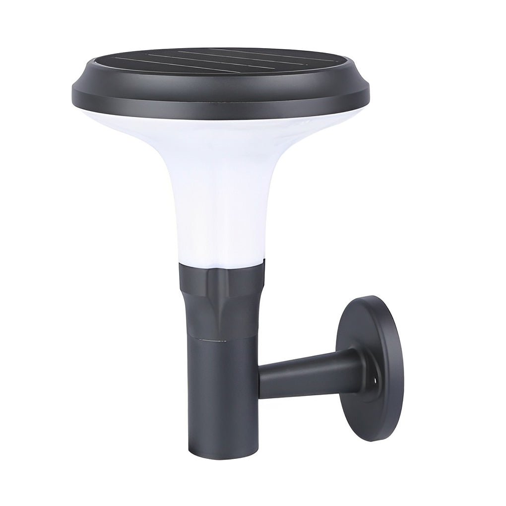 Round Flower-Shape Aluminum Outdoor Wall Lamp, Sunine Solar LED
