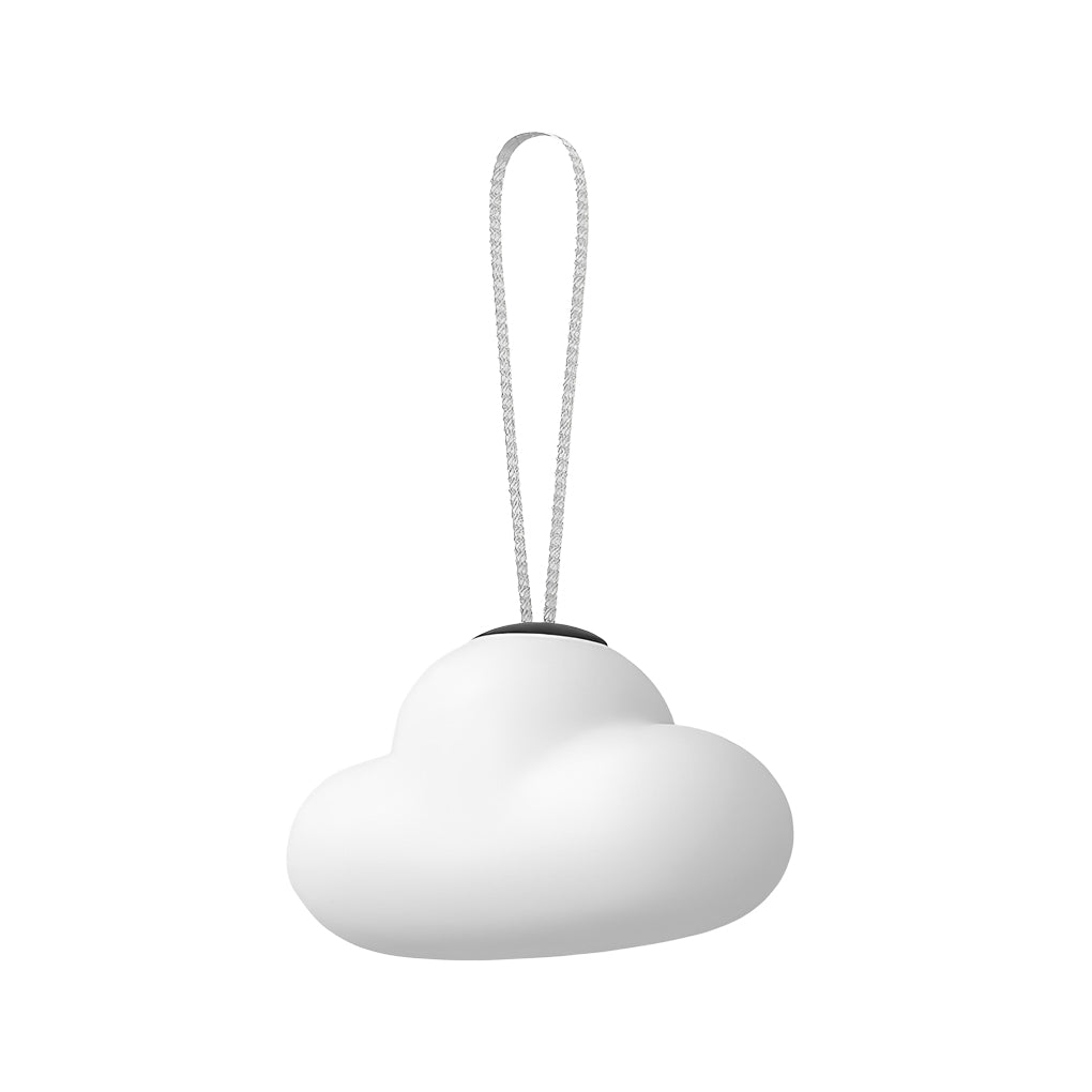 Udendørs hængelampe i skyform med USB, ramme i rustfrit stål