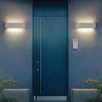 Udendørs væglampe i cement, Fyra design i sort eller hvid LED