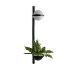 Flowerpot-Shaped Outdoor Wall Light, Modern Steel LED Sconce