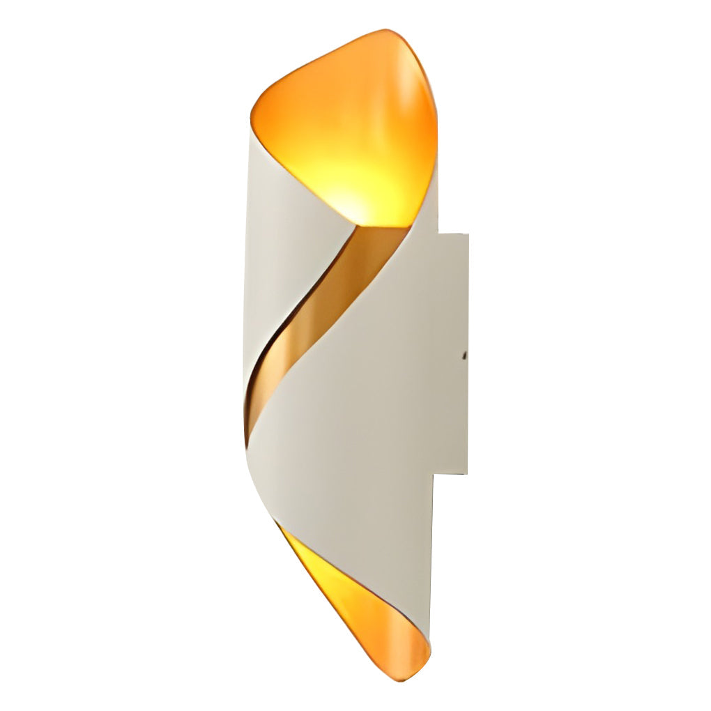 Glass Wall Sconce With LED Light, Indoor Outdoor Modern Fixture