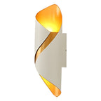 Glass Wall Sconce With LED Light, Indoor Outdoor Modern Fixture