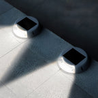 Solcelledrevne LED-trappelys, innfelt ABS landskapsbelysning, IP65