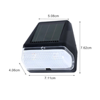 Solar Dusk-to-Dawn Step Lights, Weatherproof Black PVC Set Of 4