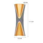 Modern Aluminum Outdoor Wall Lamp With Warm LED Glow, IP65 Waterproof