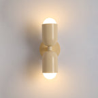 Double-Headed Wall Light, Colorful Painted Metal Shades, E26 LED Included