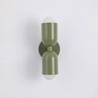 Double-Headed Wall Light, Colorful Painted Metal Shades, E26 LED Included