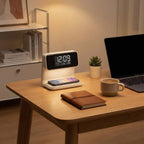 3-in-1 Night Light, Digital Alarm Clock & Wireless Charging Pad
