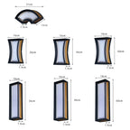Lampe murale extérieure Quest noire et or, aluminium poli, design IP65  