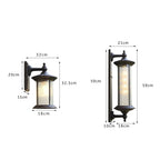 Silas Outdoor Wall Sconce, Coffee-Gold Aluminum, Frosted Glass Shade