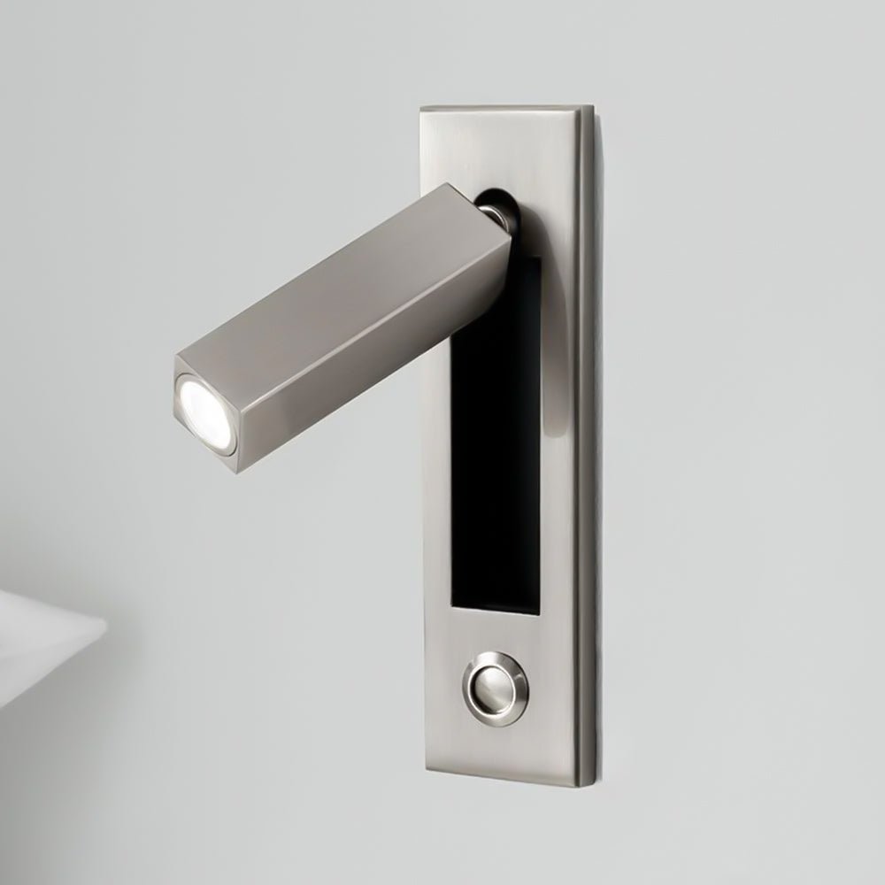 Indbygget væglampe til sengebord, foldbar læselampe, LED 3000K, dæmpbar
