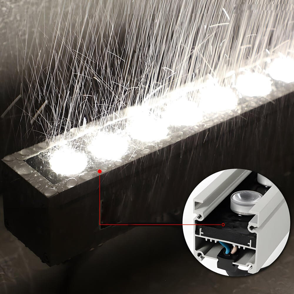 Luz LED Linear para Lavar Paredes Externa, Design em Alumínio Sterli