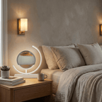 Bordlampe med flytende sandkunst, varm-til-kald berørings-LED, 12 tommer
