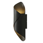 Glass Wall Sconce With LED Light, Indoor Outdoor Modern Fixture